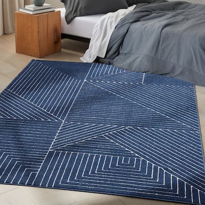 Calvin Klein Balance Abstract Geometric Linear Area Rug
