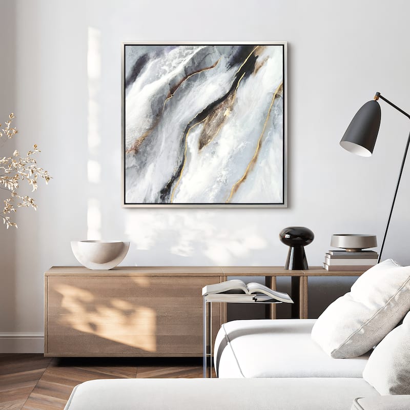 Flood Textured Metallic Hand Painted Framed Wall Art by Martin Edwards