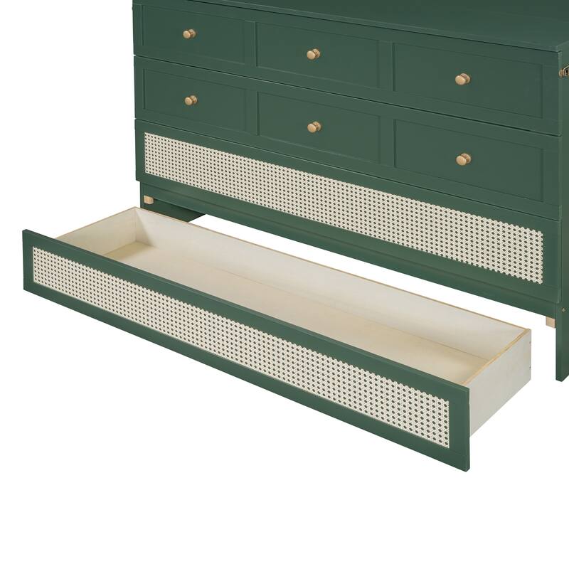 Murphy Bed with Versatile Storage & Large Drawers