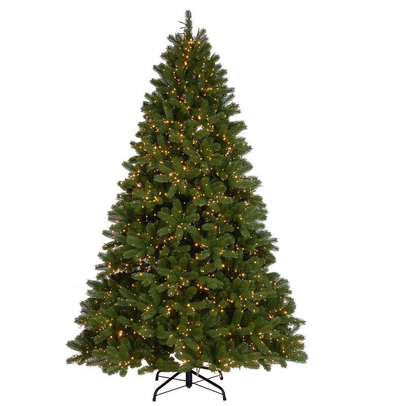 National Tree Company 7.5 ft. Downswept Douglas Fir Tree with Dual Color LED Cosmic Lights - 7.5 Foot