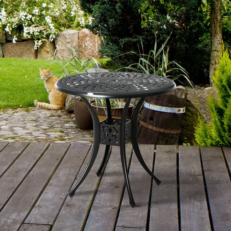 Acacia Wood Hampton Side Table 20 Inch Square Grey Outdoor Patio End Table Transitional Style