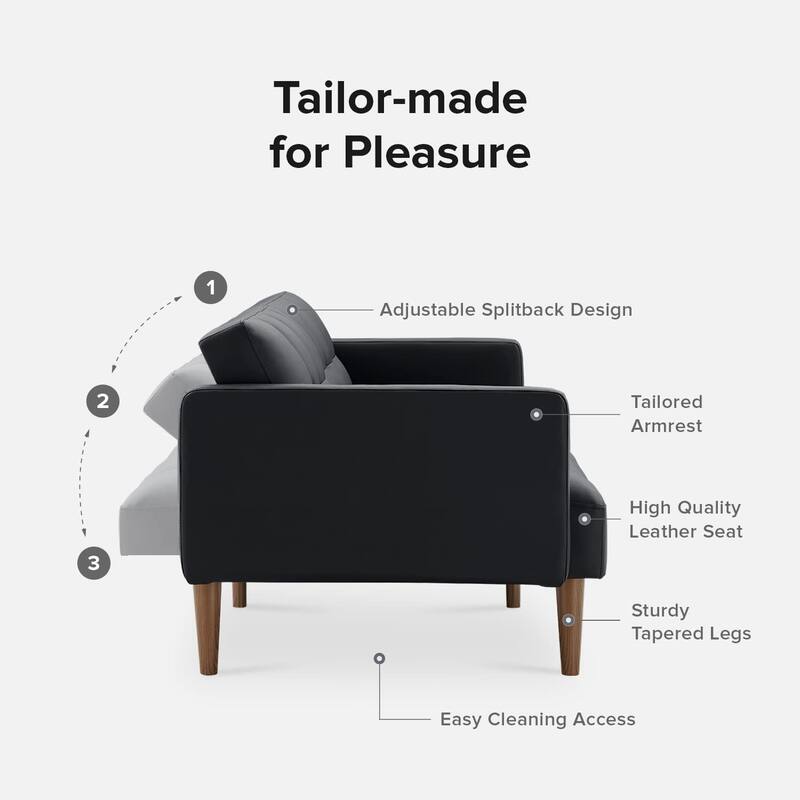 Mopio Aaron Futon Convertible Sofa Sleeper Futon