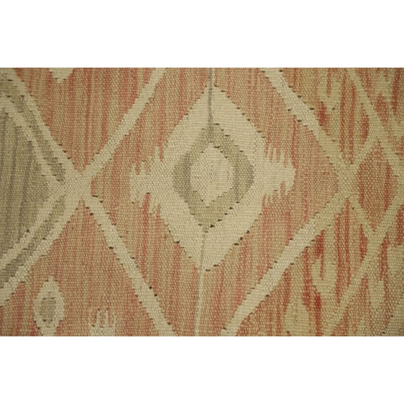 Hand Woven Oriental 100% Wool Carpet Southwestern Tribal Multi-Colored Kilim Area Rug - 4' 9'' X 3' 3''