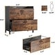 Lateral File Cabinets 2 Drawer Storage Cabinets for Letter/Legal/F4/A4 ...