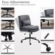 preview thumbnail 13 of 17, Upholstered Armless Polyester Fiber Task Office Chair With Wheels