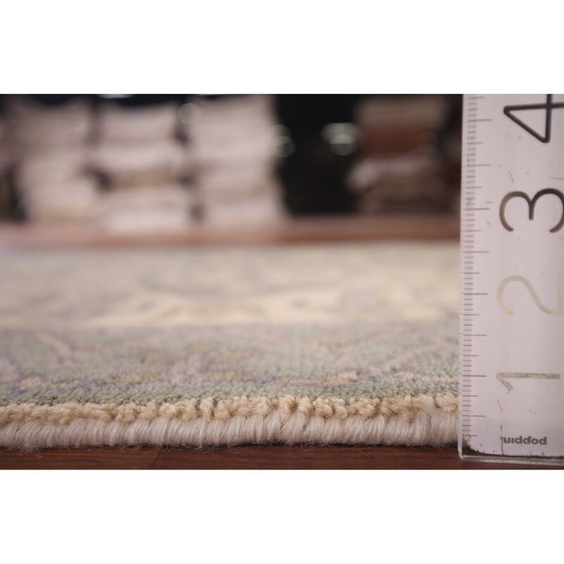 Earth Tone Oushak Oriental Runner Rug Handmade Wool Carpet - 2'7"x 7'11"