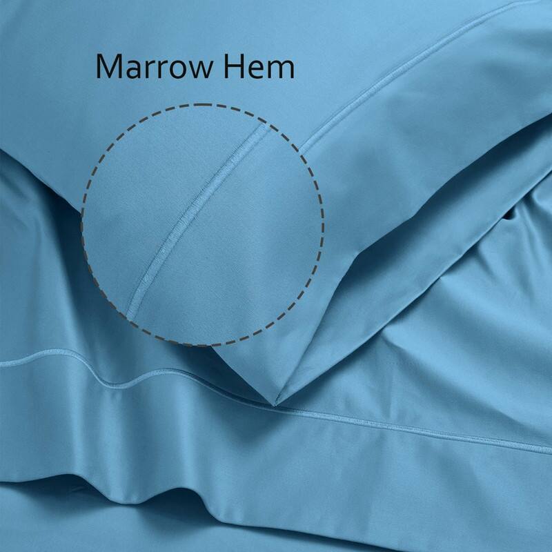 Superior Egyptian Cotton 650 TC Embroidered Pillow Cases, Set of 2