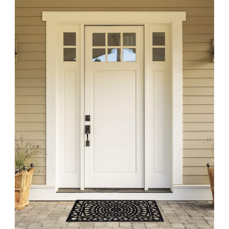 DII Scroll Pin Rubber Doormat