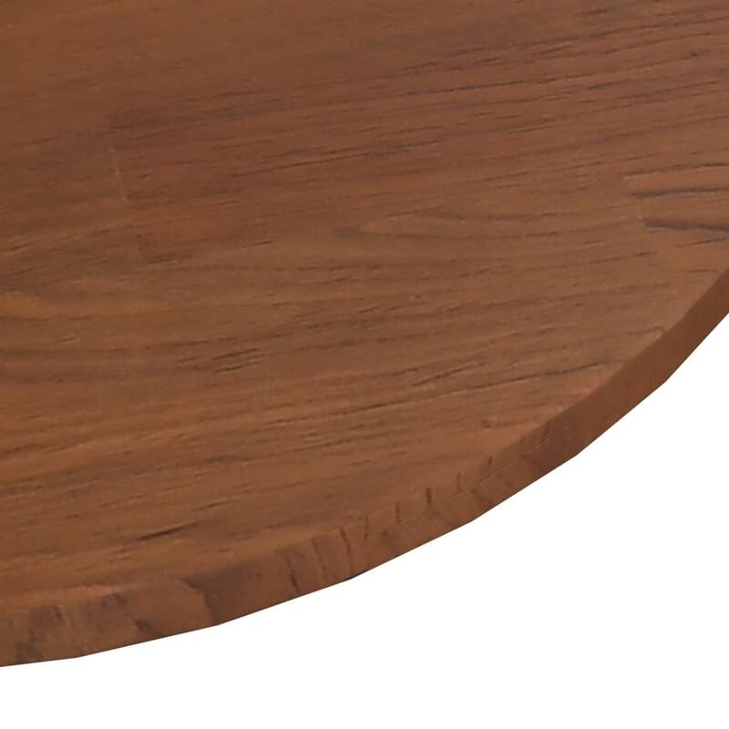 vidaXL Table Top Brown Solid Oak Wood 15.7in x 0.6in Table Top