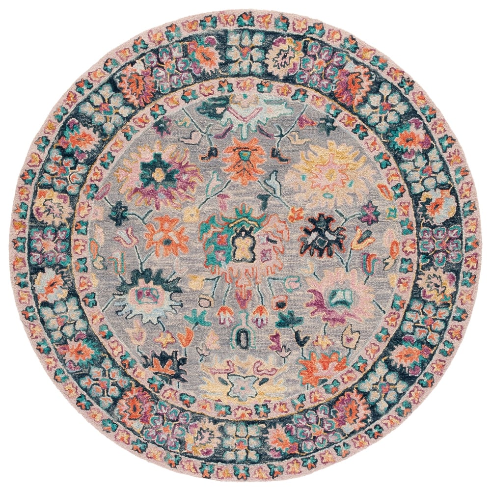 SAFAVIEH Handmade Blossom Oprina Floral Wool Rug