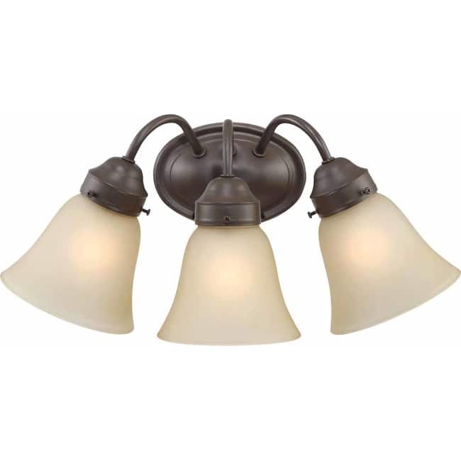 Volume Lighting 3 Light 17" Width Bathroom Vanity Light with Sepia