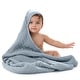 preview thumbnail 13 of 83, Comfy Cubs Hooded Baby Towels - 6 Layer, 100% Muslin Cotton - Large 32 x 32 Inch Pacific Blue - Pack of 1