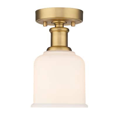 Z-Lite 733F1 Bryant 6" Wide Semi-Flush Ceiling Fixture