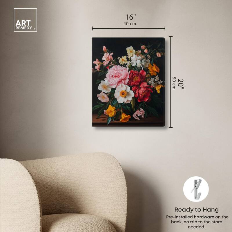Violet Vignette II Canvas by Art Remedy, Gallery Wrapped