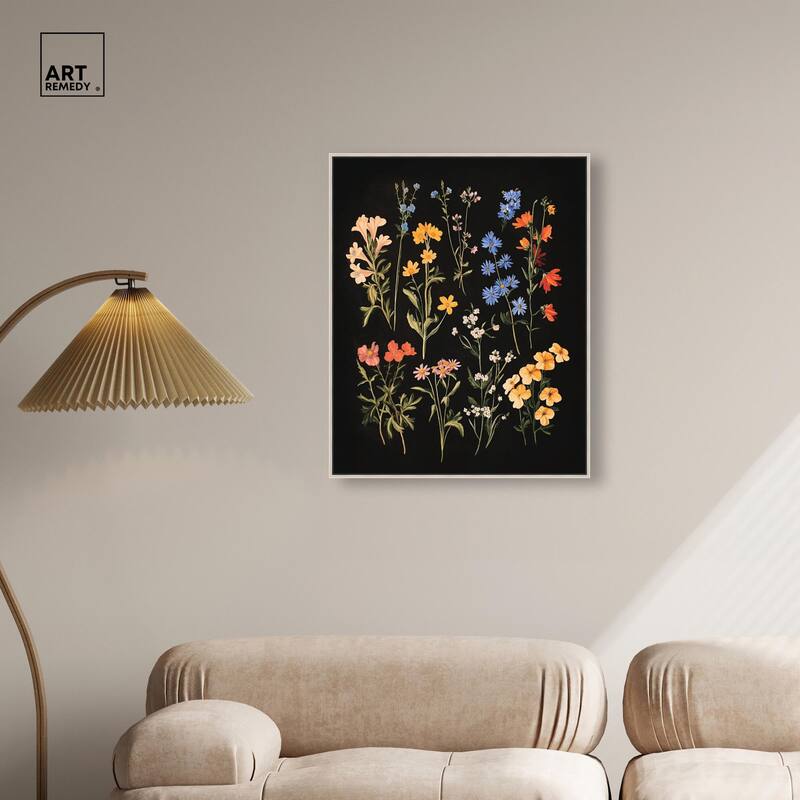 Darkling Daisies II Canvas by Art Remedy