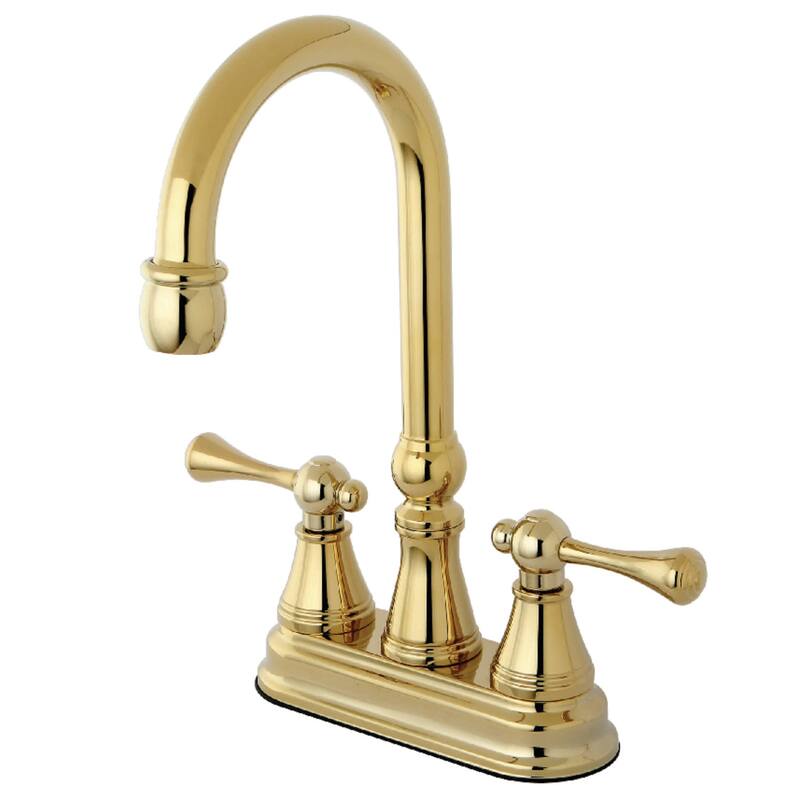 Kingston Brass 1.8 GPM Centerset Bar Faucet - Polished Brass