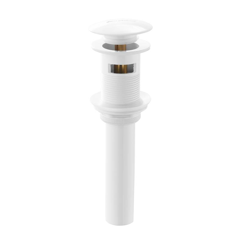 Swiss Madison Residential Pop Up Sink Drain 1.75 In Glossy White - 2.45" x 1.25" 7.8"