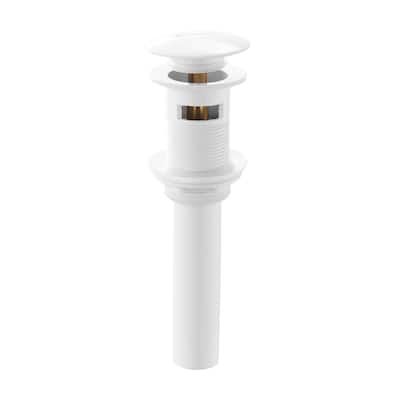 Swiss Madison Residential Pop Up Sink Drain 1.75 In Glossy White - 2.45" x 1.25" 7.8"