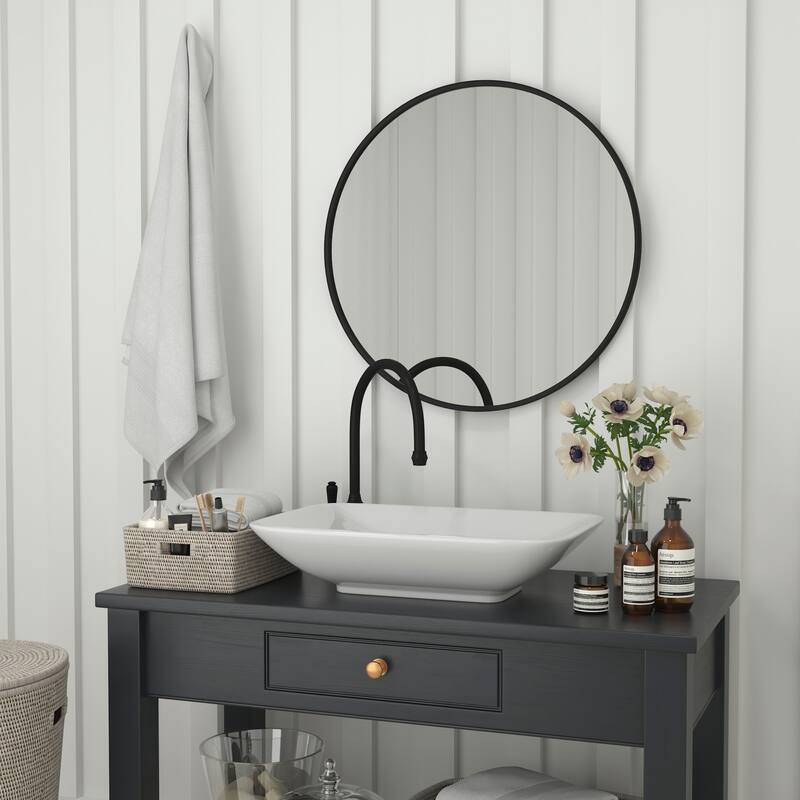 James Allan FFMIR72304 Julianne 30" Diameter Circular Beveled Metal