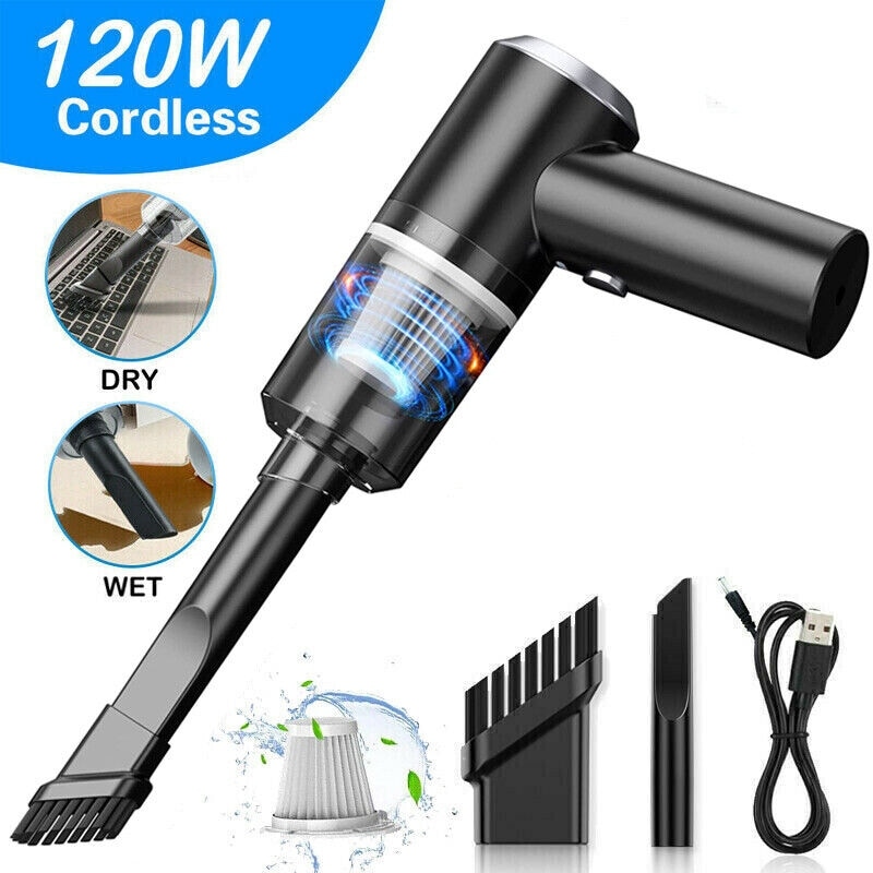 120W Cordless Handheld Vacuum Cleaner Rechargeable Car Auto Home Duster  5500Pa
