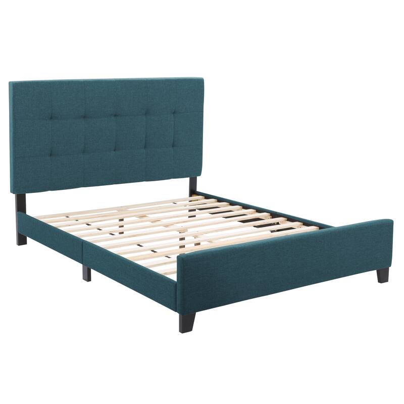 CorLiving Ellery Fabric Tufted Queen Bed