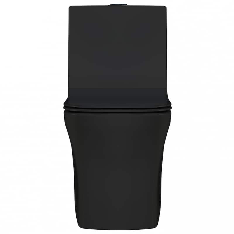 Fine Fixtures Dual-Flush Elongated One-Piece Toilet with High Efficiency Flush