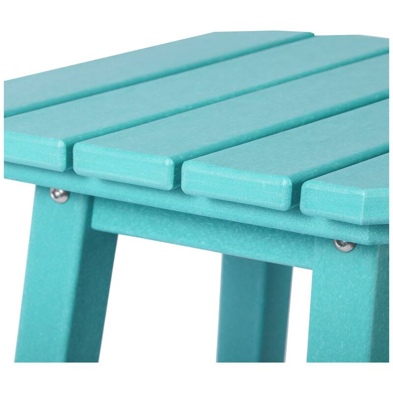 Laguna Hdpe All Weather Outdoor Patio 29" Square Bar Stool (Set Of 3)
