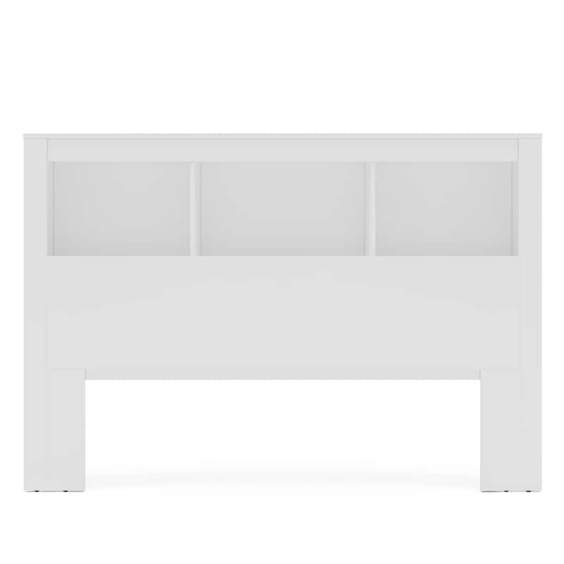 Polifurniture Madison Platform Bed with Bookcase Headboard