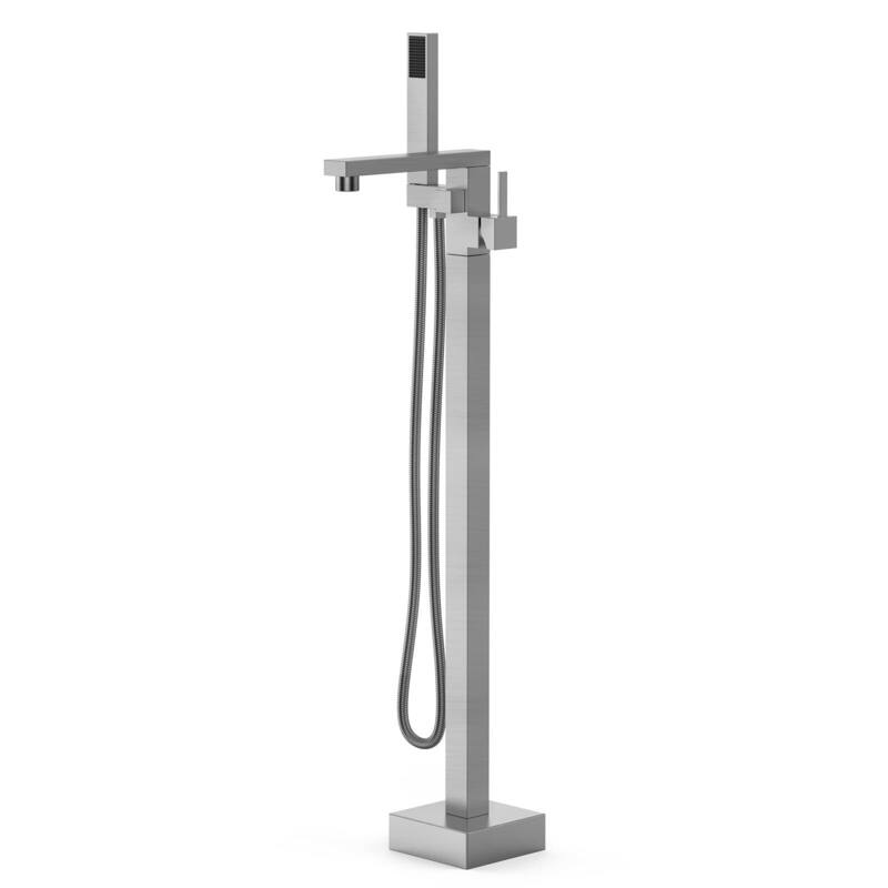 Freestanding Bathtub Faucet, Floor-Mount Tub Filler Chrome