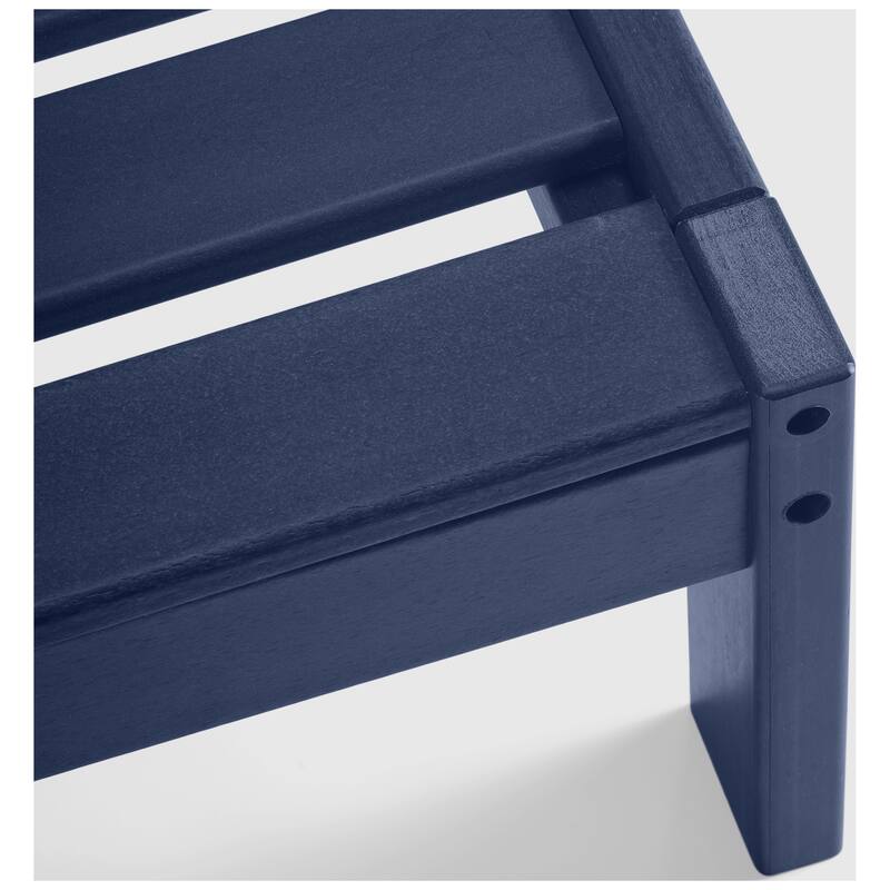 Polytrends Birchwood All Weather HDPE Outdoor Patio Deep Seating Navy Blue Loveseat (2-Piece)