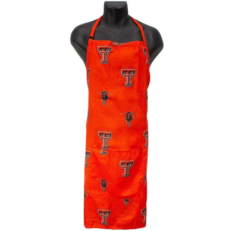 Texas Tech Red Raiders Tailgating or Grilling Apron With 9" Pocket, Fully Adjustable