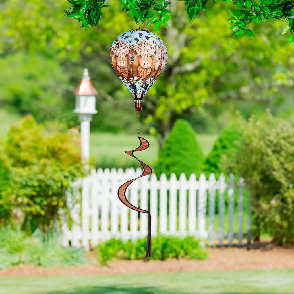 55" Highland Cow Welcome Friends Balloon Spinner