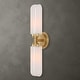 preview thumbnail 2 of 9, Uttermost Wellsville 2 Lt Brass Sconce - 22"W x 4.375"D x 5"H