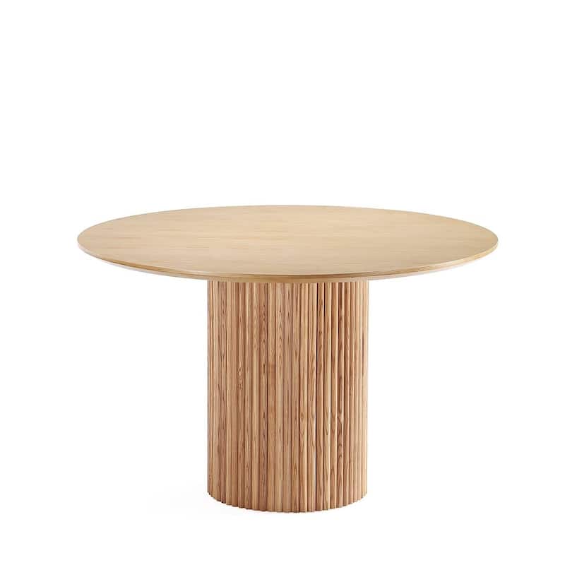 Manhattan Comfort Hathaway Modern 59.05 Solid Wood Round Dining Table