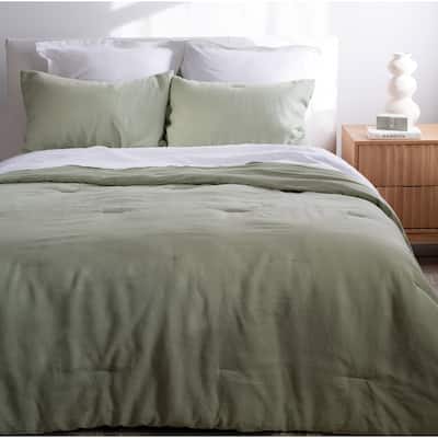 French Linen Comforter & Sham Set by BOKSER HOME
