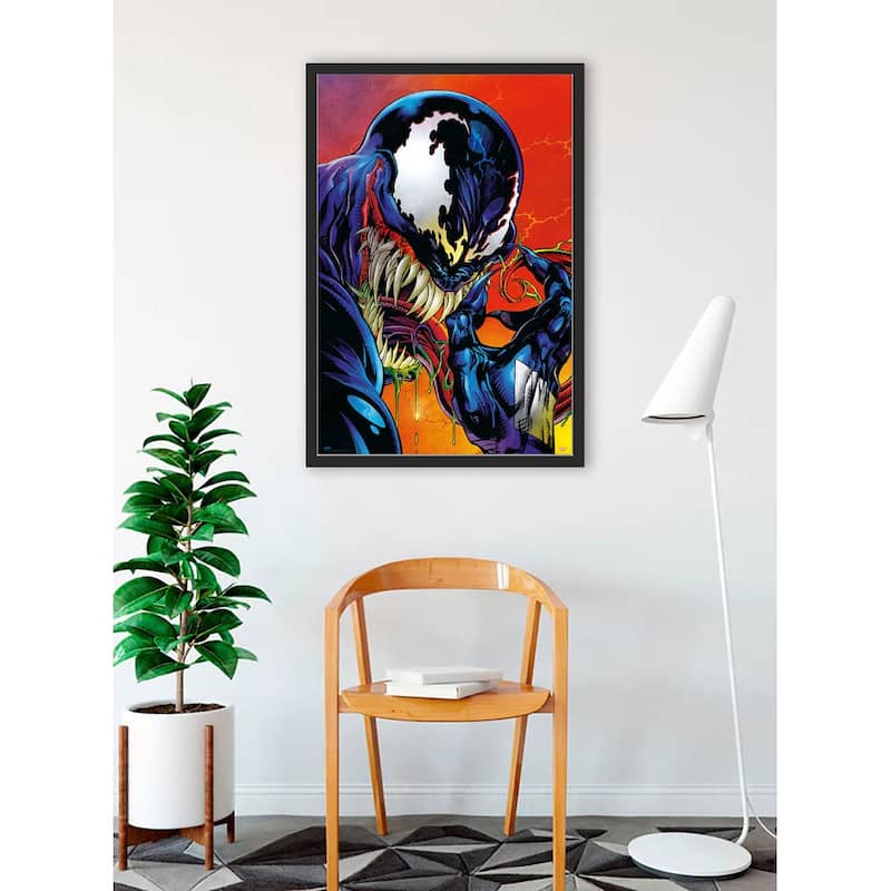 Venom - Comic (Color) Framed Art Poster - 24 x 36 Inch