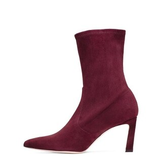 stuart weitzman rapture mid calf stretch suede booties