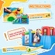 preview thumbnail 7 of 7, Outsunny 6-in-1 Inflatable Water Slide, Kids Castle Bounce House Includes Slide, Trampoline, Pool, Water Gun, Climbing Wall