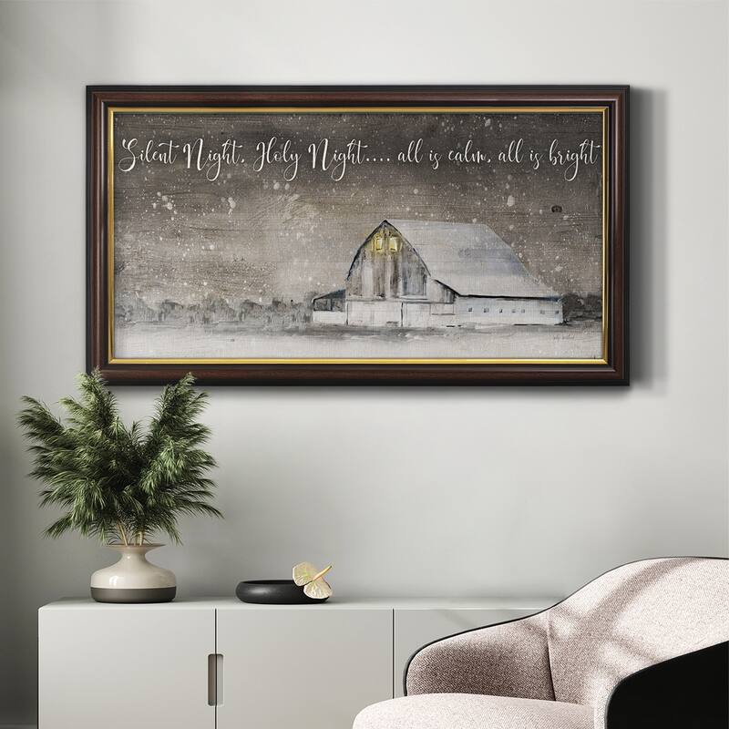 Silent Night Premium Framed Canvas- Ready to Hang