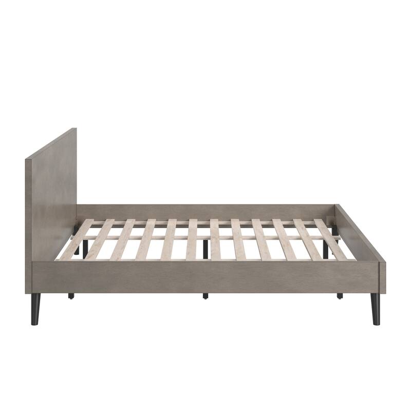 Noe Mid-Century Black Legs Platform Bed by iNSPIRE Q Modern