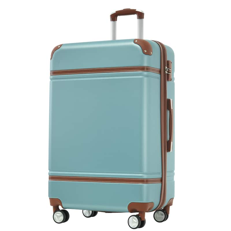 Vintage 28" ABS Hardshell Luggage w/Double Spinner Wheels & TSA Lock