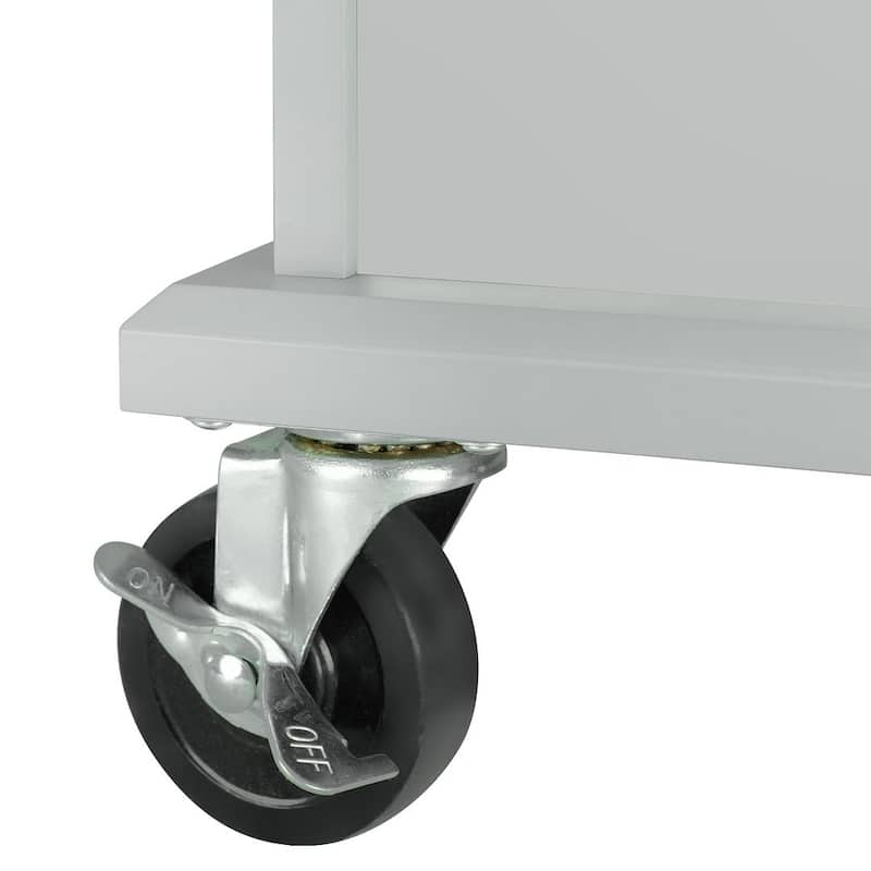 54" Kitchen Island Cart with Wheels