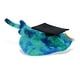 preview thumbnail 1 of 3, DolliBu Blue Tie-Dye Stingray Graduation Plush Toy with Cap w/ Tassel - 20 inches