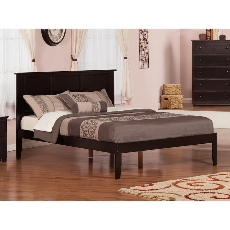 Madison Solid Wood Queen Platform Bed in Espresso
