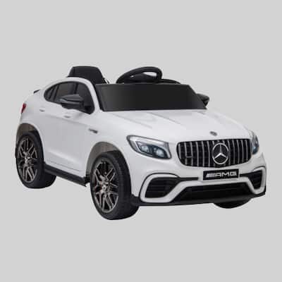 Licensed Mercedes Benz AMG GLC63S Coupe 12V Electric Ride On Car for Toddlers with Remote, Horn, MP3 & Lights