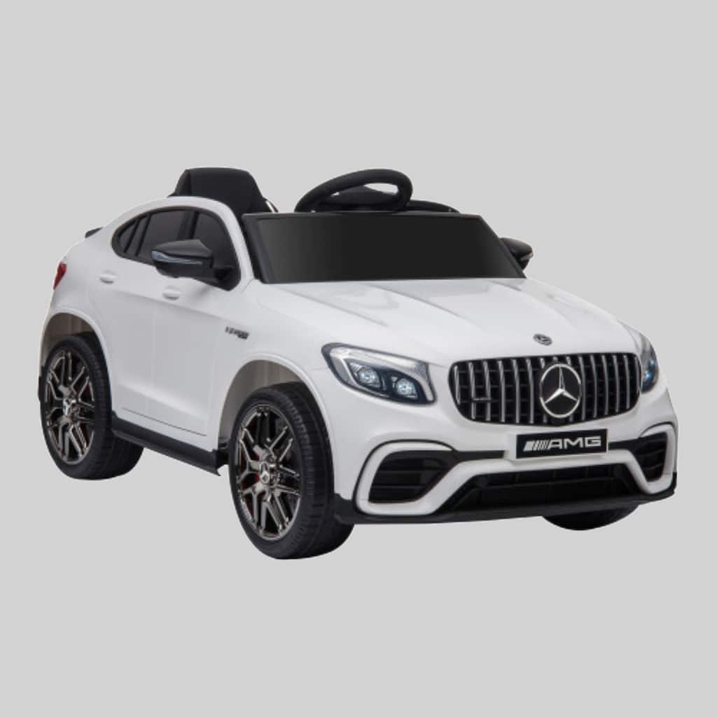 Licensed Mercedes Benz AMG GLC63S Coupe 12V Electric Ride On Car for Toddlers with Remote, Horn, MP3 & Lights