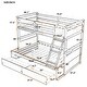 preview thumbnail 3 of 10, Solid Construction Twin over Full Bunk Bed with Storage