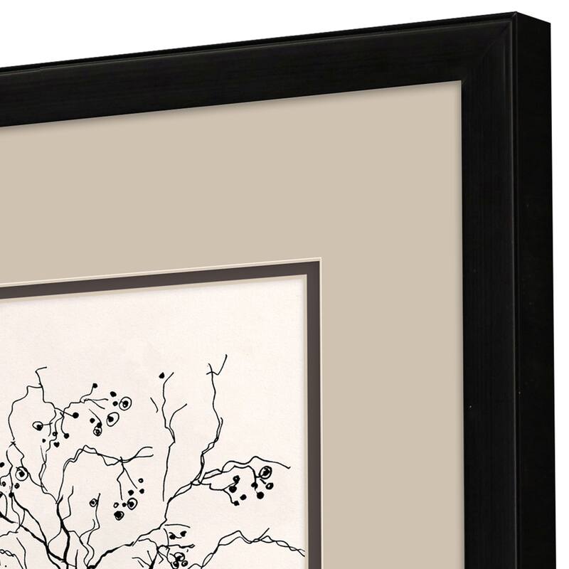 HomeRoots Set Of Two Branches in Urn Black Framed Wall Art
