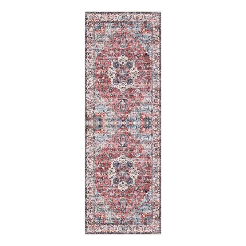 Delara Machine Washable Area Rug, Soft & Durable, Non-Slip Backing, Eco- Friendly GRS certified.