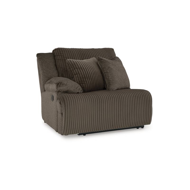 Signature Design by Ashley Top Tier Brown 6-Piece Reclining Sectional with Chaise - 147"W x 134"D x 41"H